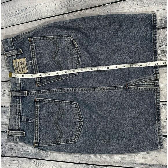 80's United Colors of Benetton Denim Blue Jean Skirt Vintage "TYPE DE NIMES" - Picture 6 of 8